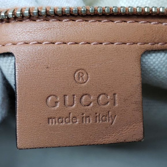 100% Auth Gucci Canvas Vintage Boston Satchel Bag - Picture 15 of 16